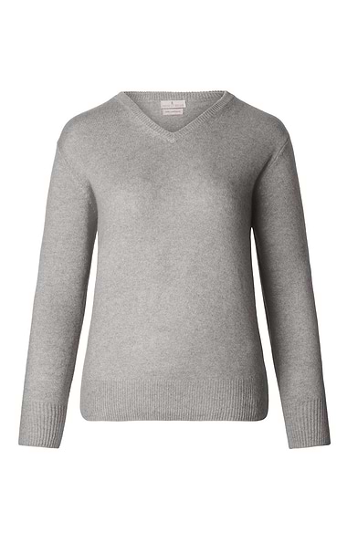 Ladies 3-Ply Cashmere V Neck
