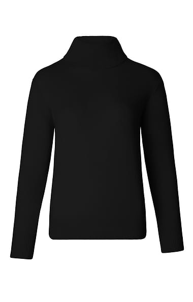 Ladies 3-Ply Cashmere Roll Neck