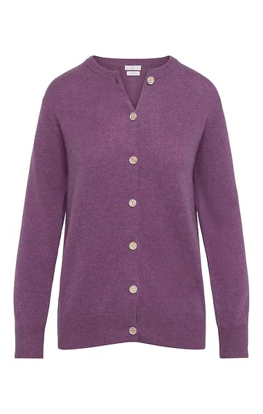 Ladies 3-Ply Cashmere Cardigan