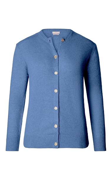 Ladies 3-Ply Cashmere Cardigan
