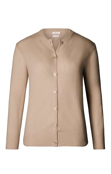 Ladies 3-Ply Cashmere Cardigan
