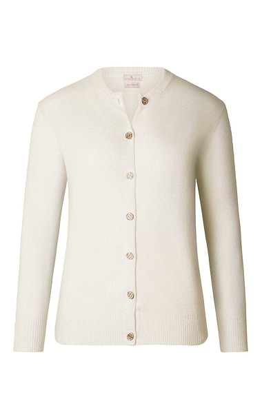 Ladies 3-Ply Cashmere Cardigan