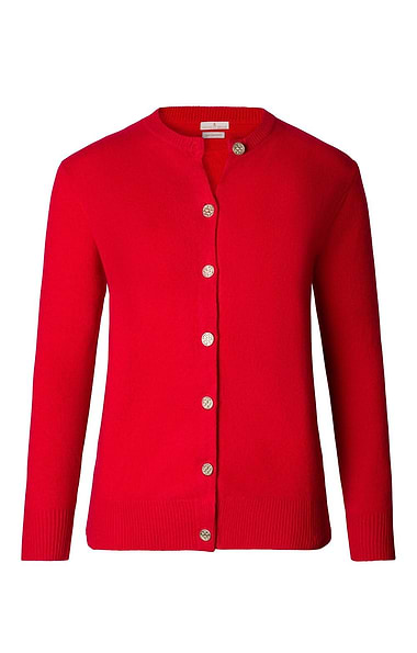 Ladies 3-Ply Cashmere Cardigan