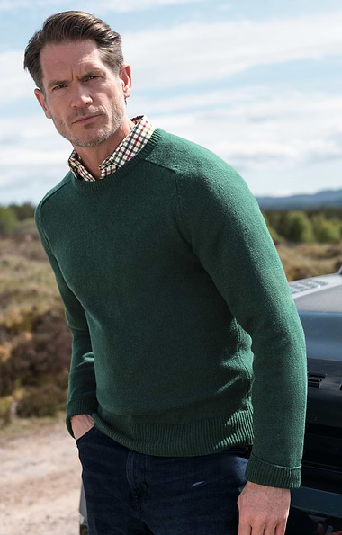 Men's 3 Ply Cashmere Crew Neck