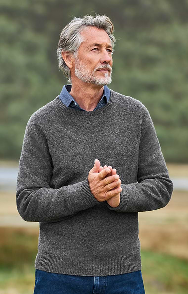 Men's 3 Ply Cashmere Crew Neck