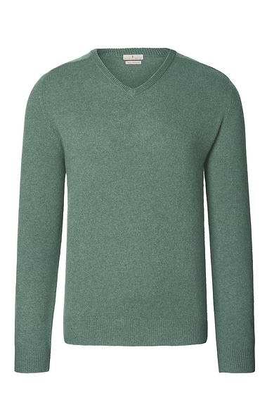 Men's 3 Ply Cashmere V Neck