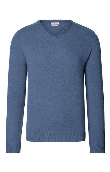 Men's 3 Ply Cashmere V Neck