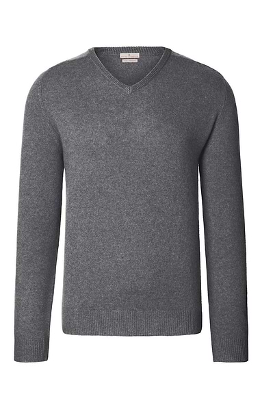 Men's 3 Ply Cashmere V Neck