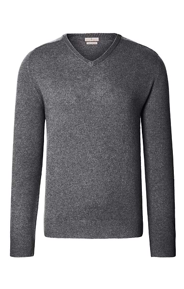 Men's 3 Ply Cashmere V Neck