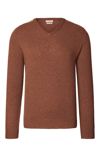 Men's 3 Ply Cashmere V Neck