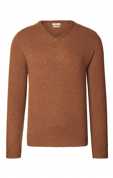 Men's 3 Ply Cashmere V Neck