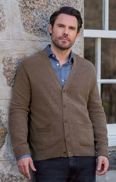 Men's 3 Ply Cashmere Cardigan