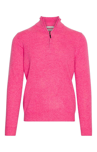 Men's 3 Ply Cashmere T-Zip Sweater