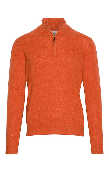 Men's 3 Ply Cashmere T-Zip Sweater