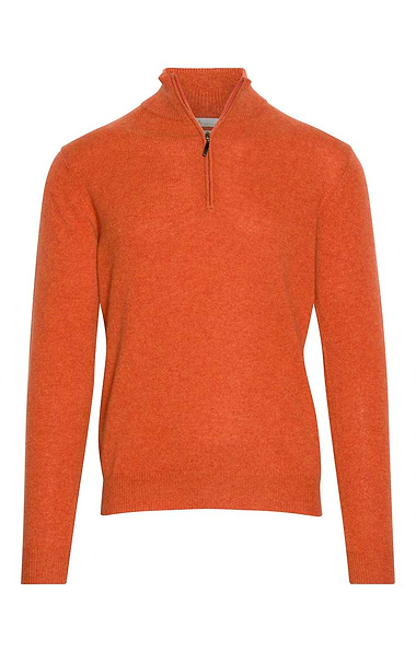 Men's 3 Ply Cashmere T-Zip Sweater
