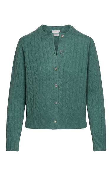 Ladies Cashmere Cable Cardigan