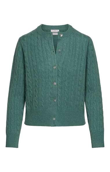 Ladies Cashmere Cable Cardigan
