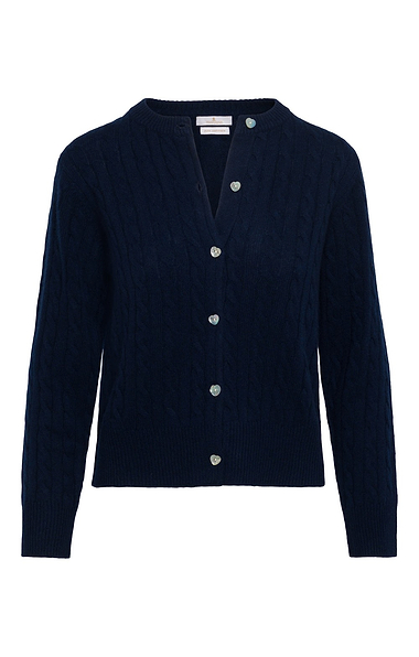 Ladies Cashmere Cable Cardigan