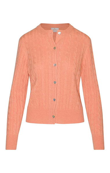 Ladies Cashmere Cable Cardigan