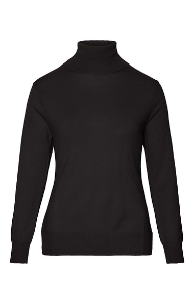 Ladies Merino Roll Neck