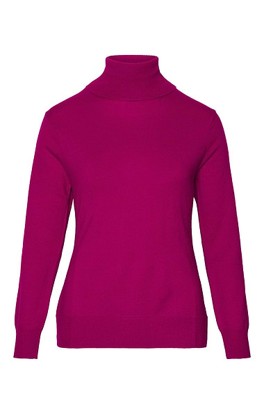 Ladies Merino Roll Neck