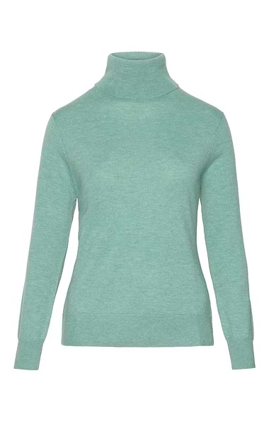 Ladies Merino Roll Neck