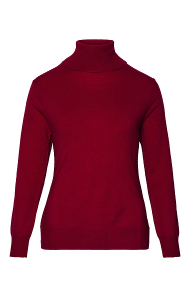 Ladies Merino Roll Neck