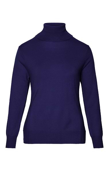 Ladies Merino Roll Neck