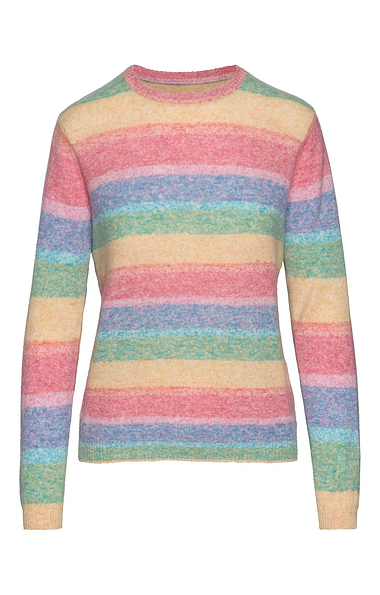 Ladies House of Bruar Cashmere Ombre Crew