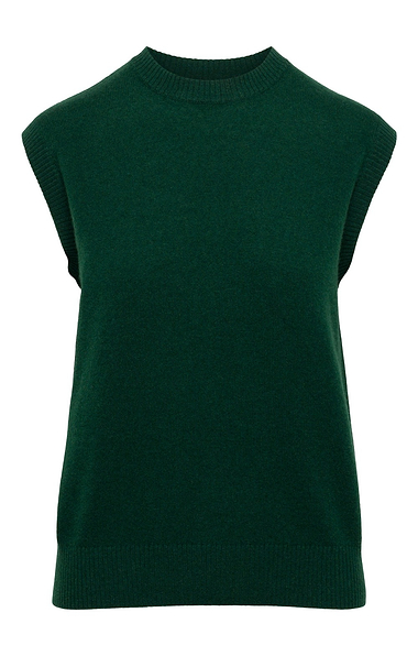 Ladies House of Bruar Plain Cashmere Tank Top