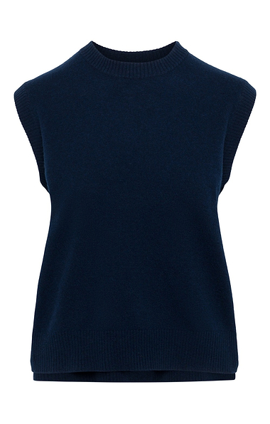Ladies House of Bruar Plain Cashmere Tank Top