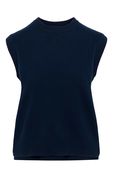 Ladies House of Bruar Plain Cashmere Tank Top