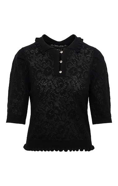 Ladies House of Bruar Lacy Cashmere Shirt