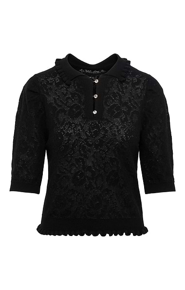 Ladies House of Bruar Lacy Cashmere Shirt