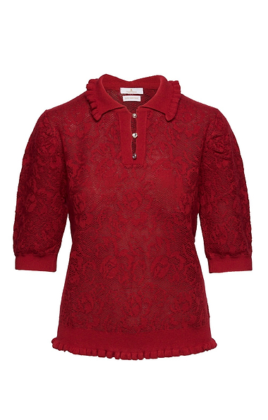 Ladies House of Bruar Lacy Cashmere Shirt