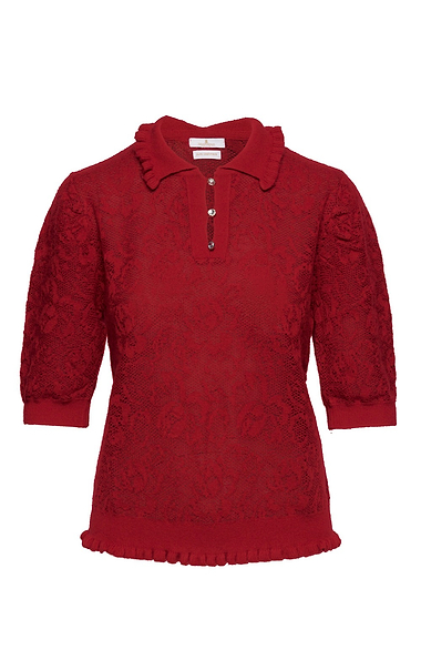 Ladies House of Bruar Lacy Cashmere Shirt