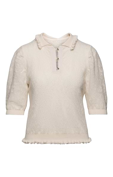 Ladies House of Bruar Lacy Cashmere Shirt