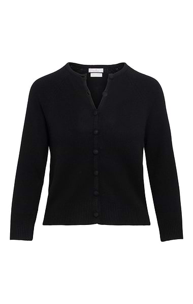 Ladies House of Bruar Covered Button Cashmere Cardigan