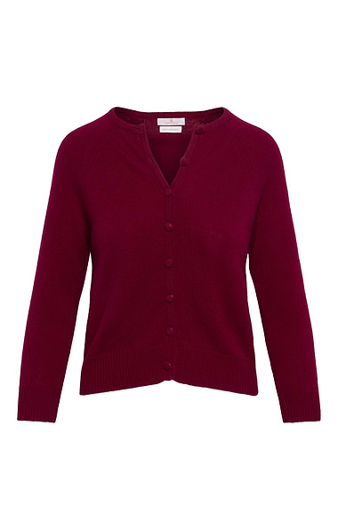 Ladies House of Bruar Covered Button Cashmere Cardigan