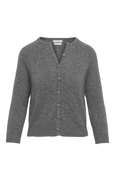 Ladies House of Bruar Covered Button Cashmere Cardigan
