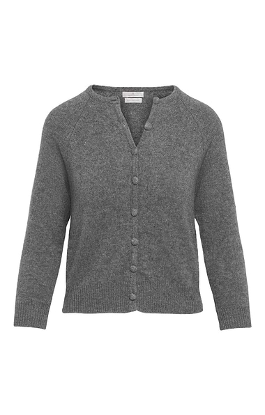 Ladies House of Bruar Covered Button Cashmere Cardigan