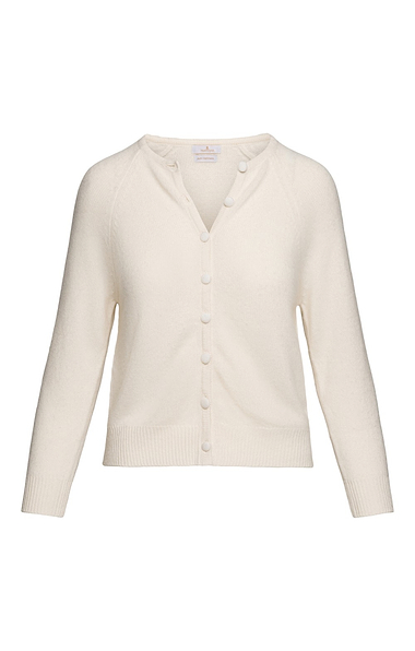 Ladies House of Bruar Covered Button Cashmere Cardigan