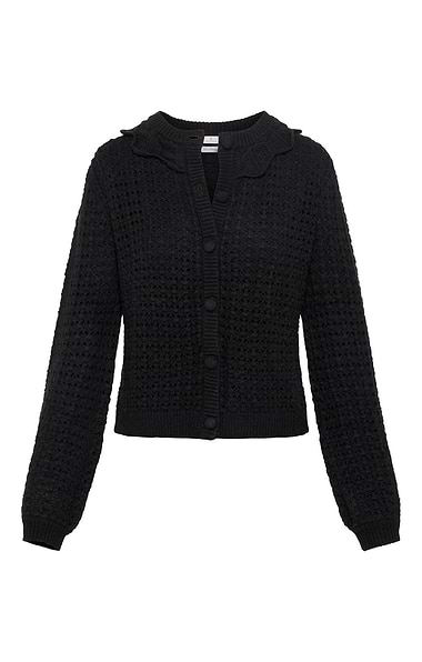 Ladies House Of Bruar Scallop Cashmere Cardigan