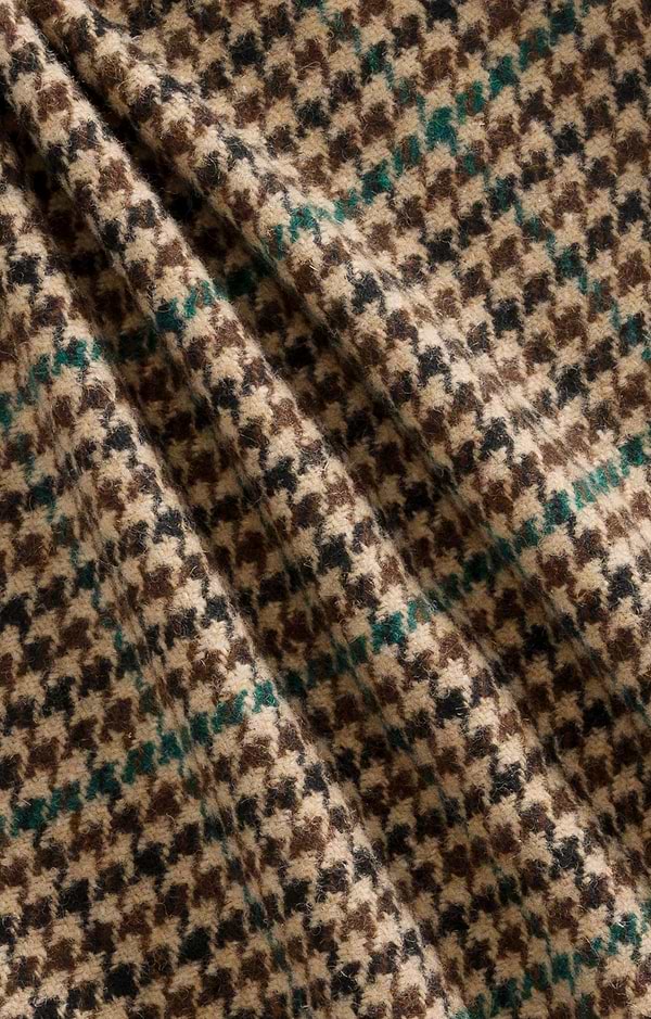 Men's Merino/Flannel Dogtooth Cardigan