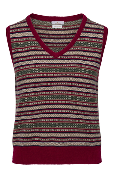 Ladies House of Bruar Cashmere Fairisle Slipover