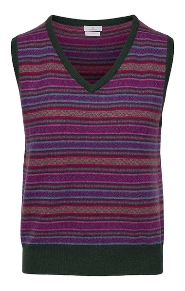 Ladies House of Bruar Cashmere Fairisle Slipover