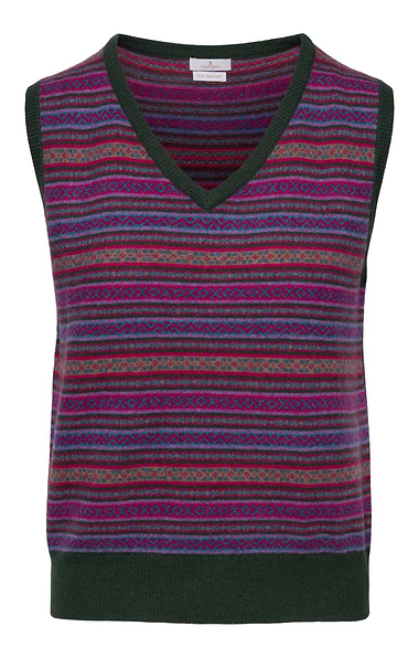 Ladies House of Bruar Cashmere Fairisle Slipover