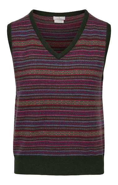 Ladies House of Bruar Cashmere Fairisle Slipover