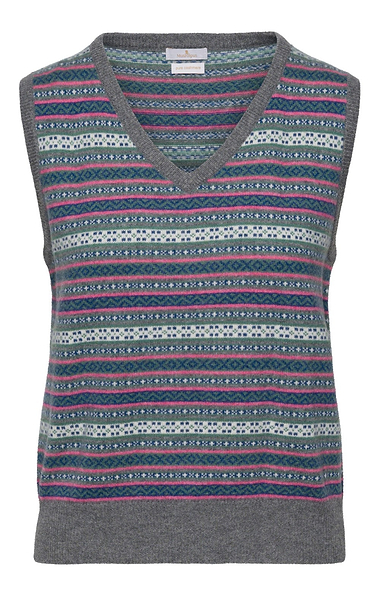Ladies House of Bruar Cashmere Fairisle Slipover