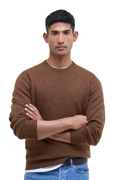 Men's Barbour Essential Patch Crew Neck Sweater